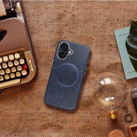 Etui na iPhone 12 Gentleman Mag Cover zgodne z MagSafe granatowe