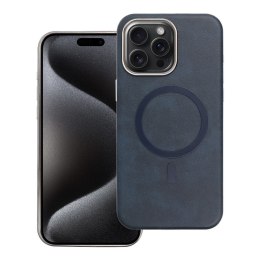 Etui na iPhone 15 PRO MAX Gentleman Mag Cover zgodne z MagSafe granatowe