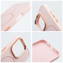 Etui na iPhone 11 Frame Mag Cover zgodne z MagSafe pudrowy róż