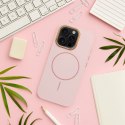 Etui na iPhone 11 Frame Mag Cover zgodne z MagSafe pudrowy róż