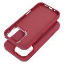 Etui na iPhone 12 PRO Frame Mag Cover zgodne z MagSafe magenta