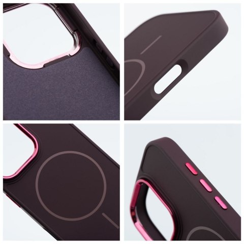 Etui na iPhone 13 MINI Frame Mag Cover zgodne z MagSafe fioletowe