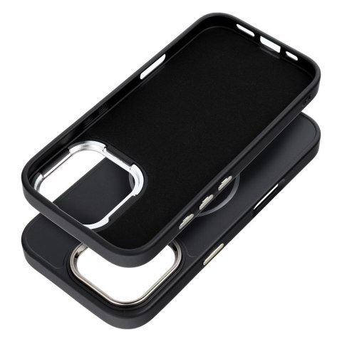 Etui na iPhone 17 AIR Frame Mag Cover zgodne z MagSafe czarne