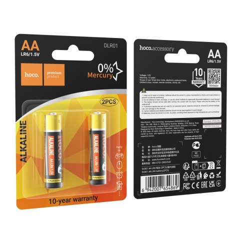 Bateria alkaliczna AA R6 Hoco DLR01 2 szt