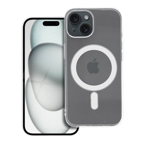 Etui na iPhone 15 Clear Case 2 mm Mag Cover zgodne z MagSafe (camera protection) transparentne
