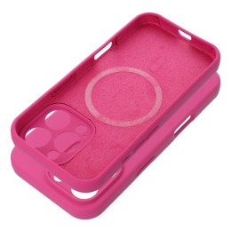 Etui na iPhone 15 PRO Silicone 2mm (camera protection) zgodne z MagSafe różowe