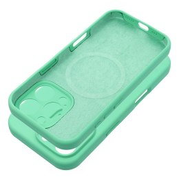 Etui na iPhone 16 PRO MAX Silicone 2mm (camera protection) zgodne z MagSafe miętowe