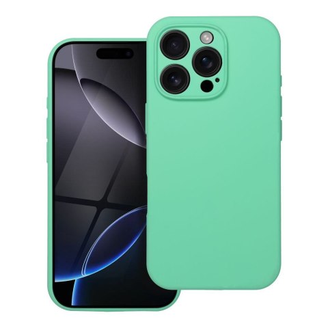 Etui na iPhone 16 PRO MAX Silicone 2mm (camera protection) zgodne z MagSafe miętowe