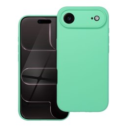 Etui na iPhone 17 AIR Silicone 2mm (camera protection) zgodne z MagSafe miętowe