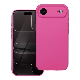 Etui na iPhone 17 AIR Silicone 2mm (camera protection) zgodne z MagSafe różoweówe