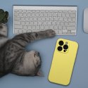 Etui na iPhone 17 Pro / 18 Pro (low camera edge) Silicone 2mm (camera protection) zgodne z MagSafe żółte