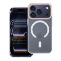 Etui na Oppo Reno 14F Go Orange zgodne z MagSafe transparentne