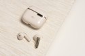 Słuchawki bezprzewodowe douszne Art TWS + stacja dokująca ze złączem USB C AP-TW-B4W białe