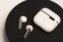 Słuchawki bezprzewodowe douszne Art TWS + stacja dokująca ze złączem USB C AP-TW-B4W białe