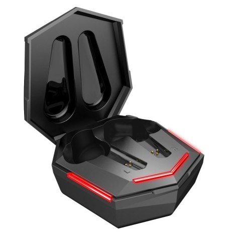 Słuchawki bezprzewodowe douszne Art gamingowe TWS + stacja dokująca ze złączem USB C AP-TW-G10 czarne