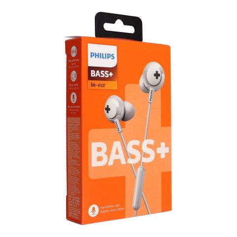 Słuchawki przewodowe dokanałowe jack 3,5mm PHILIPS SHE4305WT białe