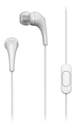 Słuchawki przewodowe douszne z mikrofonem MOTOROLA Ear Buds 2-S białe