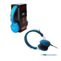 Słuchawki przewodowe nauszne Jack 3,5 mm Art AP-60B niebieskie