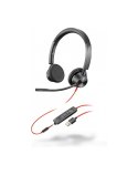 Słuchawki przewodowe nauszne Jack 3,5 mm / USB A Poly Blackwire C3325 czarne