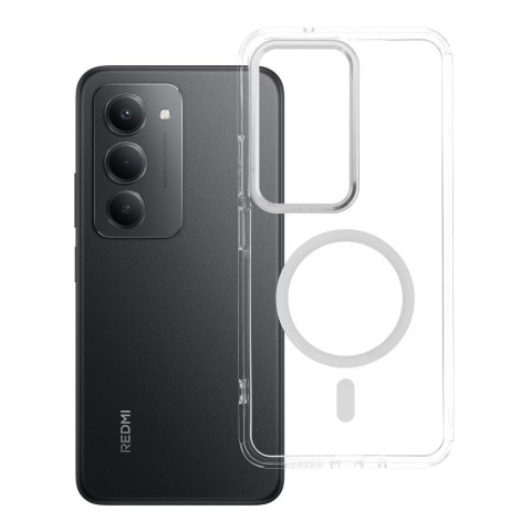 Etui na Xiaomi Redmi 15 Frame Clear Hybrid Mag Cover zgodny z MagSafe transparentne