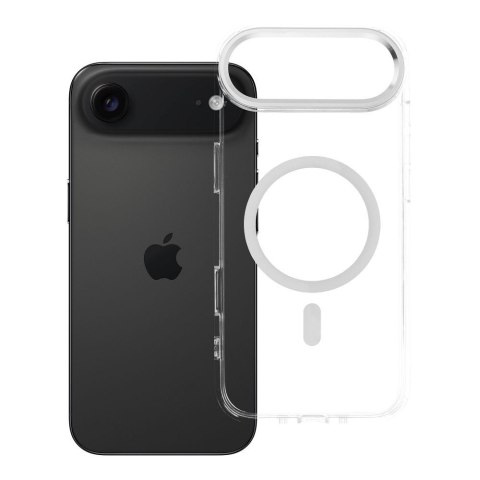 Etui na iPhone 17 AIR Frame Clear Hybrid Mag Cover zgodny z MagSafe transparentne