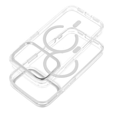 Etui na iPhone 17 AIR Frame Clear Hybrid Mag Cover zgodny z MagSafe transparentne
