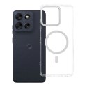 Etui na Motorola G56 Frame Clear Hybrid Mag Cover zgodny z MagSafe transparentne