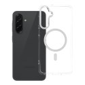Etui na Samsung A16 Frame Clear Hybrid Mag Cover zgodny z MagSafe transparentne