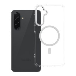 Etui na Samsung A16 Frame Clear Hybrid Mag Cover zgodny z MagSafe transparentne