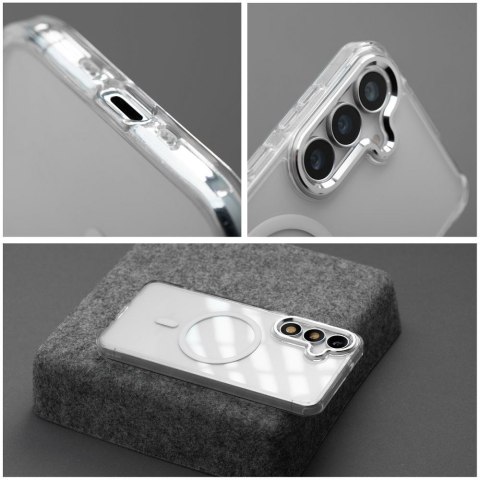 Etui na Samsung A36 Frame Clear Hybrid Mag Cover zgodny z MagSafe transparentne