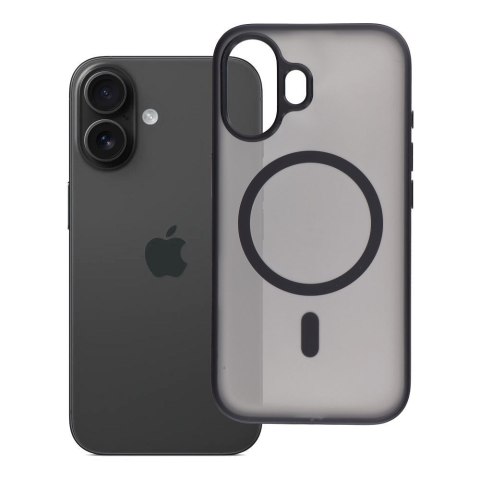 Etui na iPhone 16 Flexline Mag Cover zgodne z MagSafe czarne