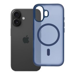 Etui na iPhone 16 Flexline Mag Cover zgodne z MagSafe granatowe