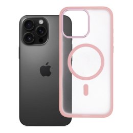 Etui na iPhone 16 PRO MAX Flexline Mag Cover zgodne z MagSafe różowe