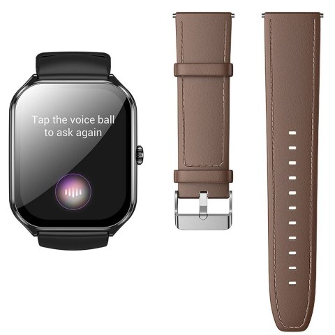 Smartwatch Hoco 1,96" AMOLED IP67 z funkcją rozmowy Y28 czarny
