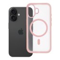 Etui na iPhone 16 Flexline Mag Cover zgodne z MagSafe różowe