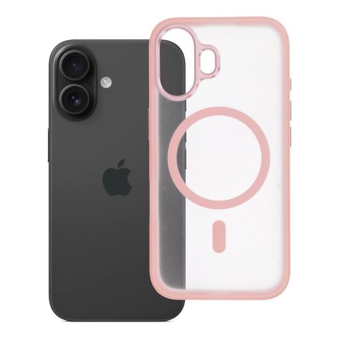 Etui na iPhone 16 Flexline Mag Cover zgodne z MagSafe różowe