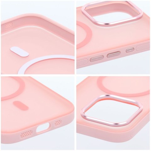 Etui na iPhone 16 Flexline Mag Cover zgodne z MagSafe różowe