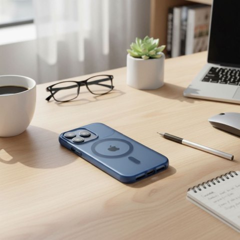Etui na iPhone 17 AIR Flexline Mag Cover zgodne z MagSafe granatowe