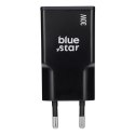 Ładowarka sieciowa do telefonu Blue Star Slim GaN 2 x USB C QC4.0 PD 3A 30W TFK-SC-30WCC czarna