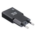 Ładowarka sieciowa do telefonu Blue Star Slim GaN 2 x USB C QC4.0 PD 3A 30W TFK-SC-30WCC czarna