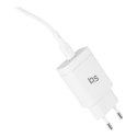 Ładowarka sieciowa do telefonu Blue Star USB C QC3.0 PD 3A 18W + kabel USB C do Lightning TFK-TC-1099C biała