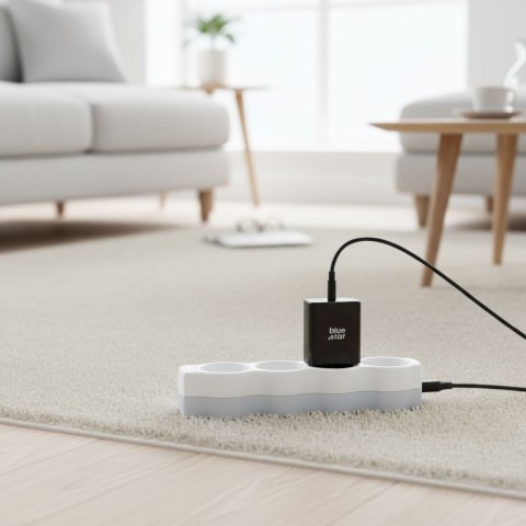 Ładowarka sieciowa do telefonu Blue Star USB C QC4.0 PD 3A 35W TFB-TC-35WPD czarna