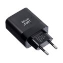 Ładowarka sieciowa do telefonu Blue Star USB C QC4.0 PD 3A 45W + kabel USB C do USB C TFB-TC-45WPD czarna