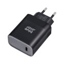 Ładowarka sieciowa do telefonu Blue Star USB C QC4.0 PD 3A 45W + kabel USB C do USB C TFB-TC-45WPD czarna