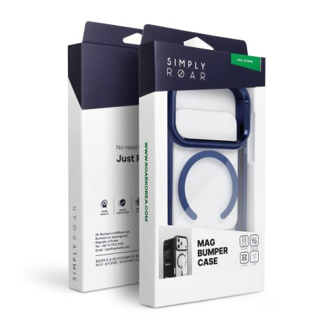ROAR futerał MAG BUMPER kompatybilny z MagSafe do IPHONE 16 niebieski