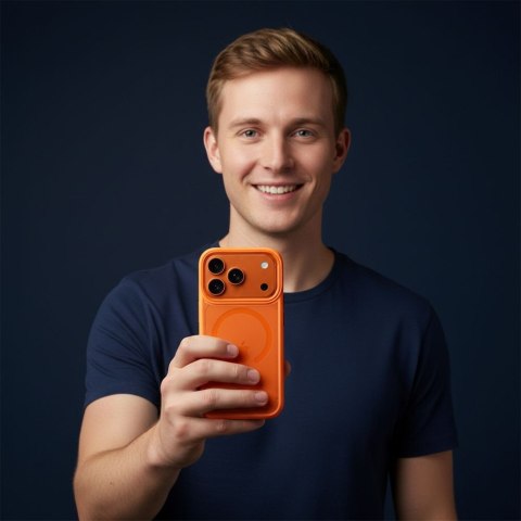 ROAR futerał MAG BUMPER kompatybilny z MagSafe do IPHONE 16 pomarańczowy