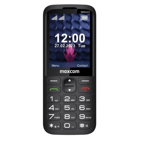 MAXCOM telefon dla seniora MM445 4G czarny