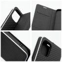 Etui z klapką na iPhone 16 PLUS Luna Book Carbon czarne