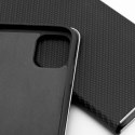Etui z klapką na iPhone 16 PLUS Luna Book Carbon czarne