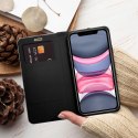 Etui z klapką na iPhone 16 PLUS Luna Book Carbon czarne
